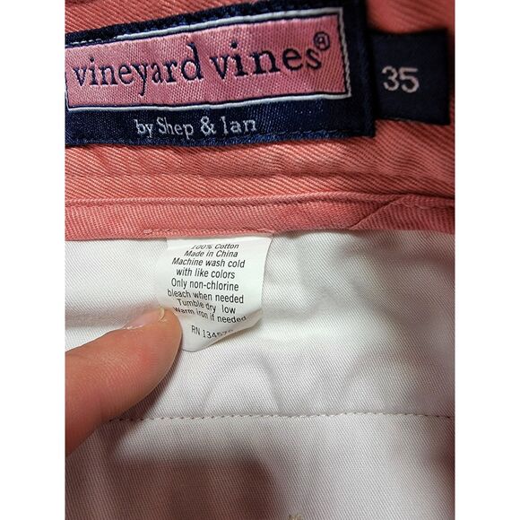 Vineyard Vines Pink Chino Shorts - 35 - Picture 5 of 6